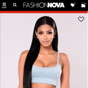 Baby blue crop top